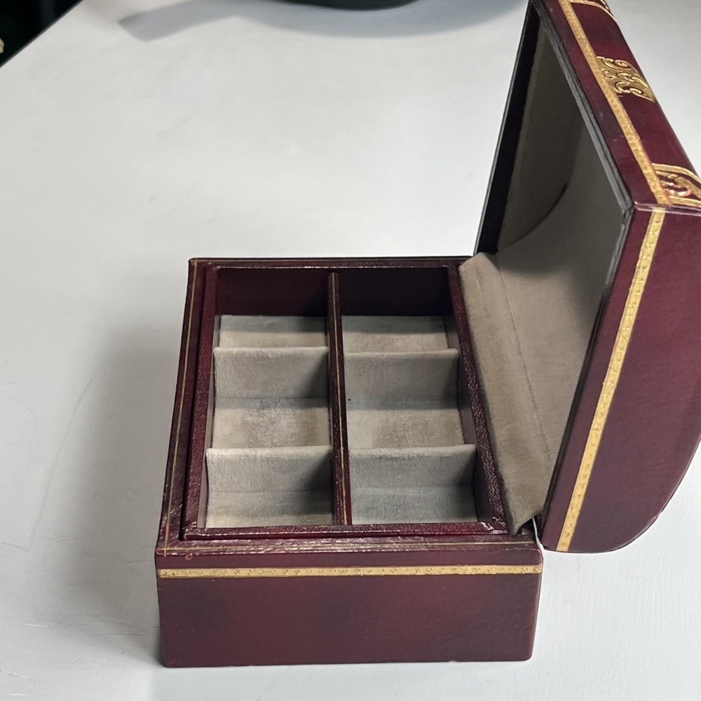 Vintage Swank Jewelry Box MCM Sweden Men's/Womens Cuff links Earrings - Picture 6 of 13